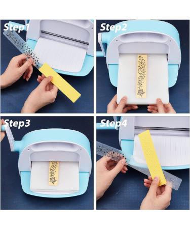 Globleland 12Pcs Flower Lace Leaf Edge Border Plastic Embossing Folders - DIY Template for Card Making & Scrapbooking - Buy Online on SooperMarket.com
