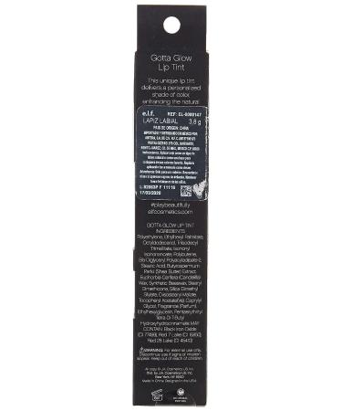 e.l.f. Gotta Glow Lip Tint - Perfect Berry | Long-Lasting Moisturizing Lip Stain - Buy Online on SooperMarket.com