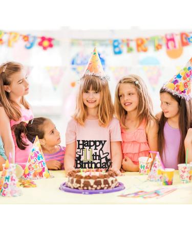Sumerk Glitter Happy 11th Birthday Cake Toppers 11th Cake Topper 11th Birthday Cake Decorations Party Supplies for Boys Girls - Pack of 1 - Buy Online on SooperMarket.com