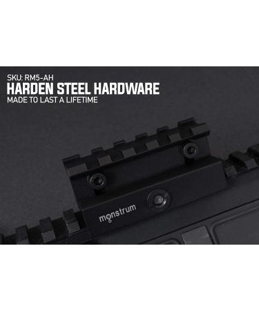 Monstrum Lockdown Series 2.5 Picatinny Riser Mount w/ Quick Release | Adjustable Height - Buy Online on SooperMarket.com