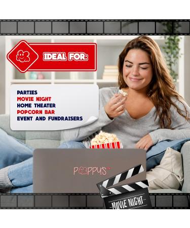 Grehge opcorn Bags - 25 2oz Concession-Grade Bags Popcorn Machine Accessories for Popcorn Bars Movie Nights Concessions 25 Pack - Buy Online on SooperMarket.com