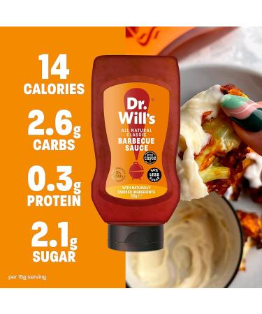 Dr Will's Sriracha Hot Sauce Natural Ketchup and BBQ Sauce Selection Pack | Gluten Free & Dairy Free - 500 g (Pack of 3) Variety Sauces 500 g (Pack of 3) - Buy Online on SooperMarket.com