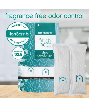 Fresh Nest Shoe Deodorizer (4-Pack) - Odor Eliminator for Sneakers, Gym Bags, Lockers - 4 Count Pack - Buy Online on SooperMarket.com