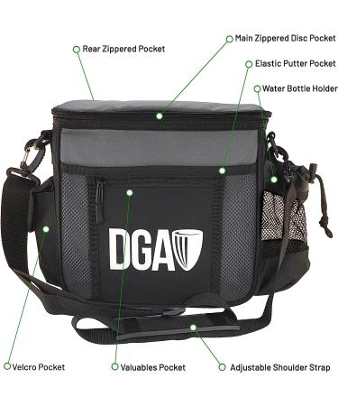 DGA Starter Disc Golf Bag - Grey | Holds 8-10 Discs | 5 Pocket Design - Buy Online on SooperMarket.com