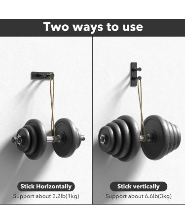 Pickpiff Razor Holder - No Drill Metal Shower Hook Anti-Rust Towel Holder for Bathroom & Kitchen - Black 4 Pieces - Buy Online on SooperMarket.com