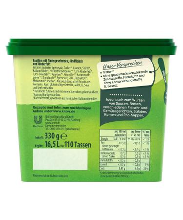 Knorr Beef Bouillon Soup 330g - Rich Flavor Natural Ingredients for International Shipping - Buy Online on SooperMarket.com
