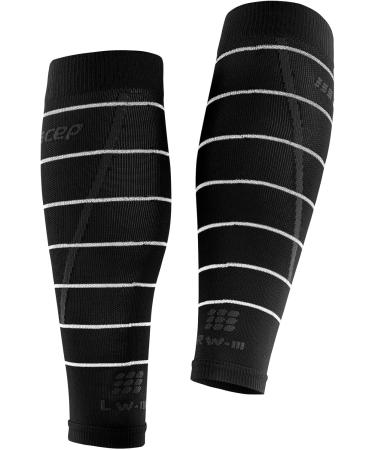 Buy CEP Reflective Compression Calf Sleeves for Men | Black Running Socks | Size IV - International Shipping Available - Buy Online on SooperMarket.com