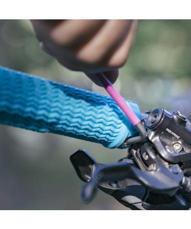Funn Holeshot Mountain Bike Grips - Lightweight Ergonomic Handlebar Grips with Single Lock On Clamp for MTB/BMX - Purple - Buy Online on SooperMarket.com