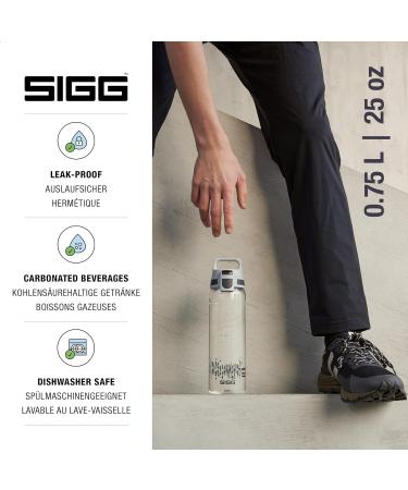 SIGG Tritan Renew 0.5L/0.75L/1.5L Drinking Bottle - Carbonated Drinks Dishwasher Safe Leak-Proof Scratch-Resistant BPA-Free - Total Clear Anthracite - Buy Online on SooperMarket.com