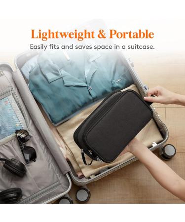 Lifewit Men's Large Travel Toiletry Bag - Water-Resistant Dopp Kit for Full Size Toiletries - Medium Black - Buy Online on SooperMarket.com