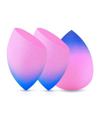 Makeup Sponge Blender DUAIU 3 pcs Gradient Beauty Blender Foundation Sponges Set Concealer Sponge Applicator Sponges Powder Puff