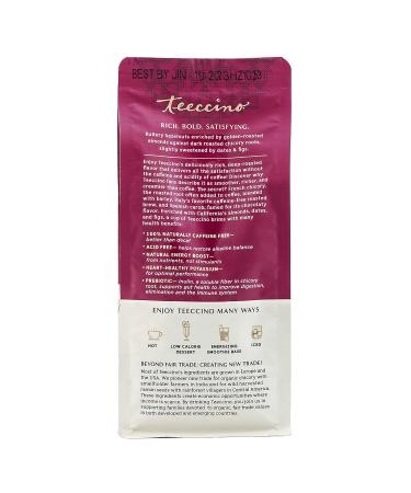 Teeccino Chicory Herbal Coffee Medium Roast Caffeine Free Hazelnut 11 oz (312 g) - Buy Online on SooperMarket.com