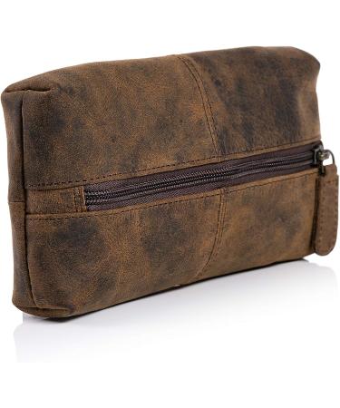 KomalC Leather Zip-Lock Cosmetic Makeup Pouch Bag Pen Pencil Case - SALE | Shop Now! - Buy Online on SooperMarket.com