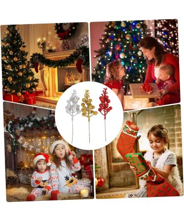 ORFOFE Wreath Decor 15pcs Simulated Fruit Skewers Xmas Fruits Stems Xmas Fruits Branch Fruits Branch Picks Fake Fruit Foam Christmas Wedding Decor - Buy Online on SooperMarket.com
