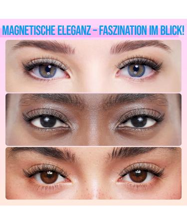 LASHVIEW Magnetic Eyelashes Magnetic Eyelashes with Pliers Natural Look 3D Magnetic Eyelashes 1 Pair of Eyelashes Magnetic Eyelashes No Glue Easy to Wear and Remove (C03) - Buy Online on SooperMarket.com