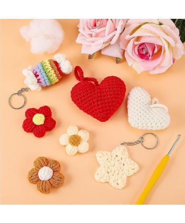 OPOUNT Crochet Kit for Beginners - 12 Simple Crochet Keychains, Step-by-Step Instruction (Patent Product) - Buy Online on SooperMarket.com