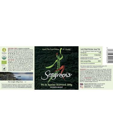 Seagreens Seaweed Food Supplement for Pets & Equine - 200g Granules - Buy Online on SooperMarket.com