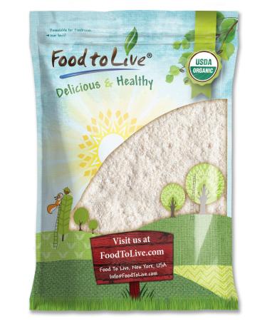 Organic Oat Flour, 8 Pounds - Non-GMO, Fine, Stone Ground from Whole Grain Oat Berries, Kosher, Vegan, Bulk, Great for Baking Pancakes, Muffins, Waffles and Bread, Good Source of Fiber 8 Pound (Pack of 1)