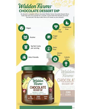Walden Farms Chocolate Dip 12 oz - Guilt-Free Indulgence - Buy Online on SooperMarket.com