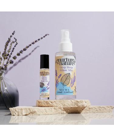 Nurture by Nature Lavender Pillow Mist & Calm Roll On Gift Set - 3.38 fl oz | Aromatherapy for Women | Relaxing Room Spray for Sleep and Stress Relief - Buy Online on SooperMarket.com
