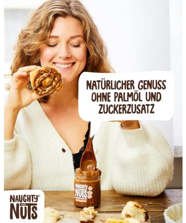 Naughty Nuts Bio Mandelmus Cinnamon Roll - 100% Natural & Vegan Almond-Cinnamon Spread | No Palm Oil & Sugar | Perfect Topping for Muesli | 250g - Buy Online on SooperMarket.com