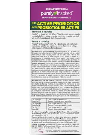 Detox Cleanse Purely Inspired 7 Day Cleanse and Detox Pill Acai Berry Cleanse Whole Body Cleanse Detox for Women & Men Body Detox with Senna Leaf & Digestive Enzymes 42 Acai Berry Capsules - Buy Online on SooperMarket.com