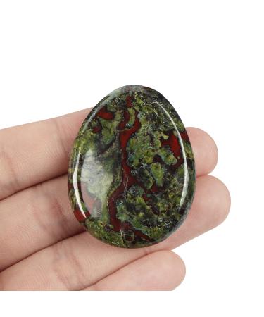 Artistone Dragon Blood Stone Crystal Thumb Stone Worry Stones Hand Carved Palm Stones Crystal Chakra Worry Stone for Anxiety Meditation Reiki Water Drop Shaped
