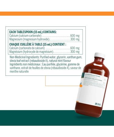 Genestra Brands - Cal Mag Liquid - Calcium-Magnesium Supplement - 1000 ml Liquid - Natural Mint Flavour - Buy Online on SooperMarket.com