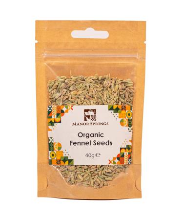 Organic Fennel Seeds 40g by Manor Springs Organic