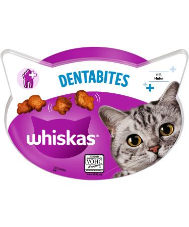 Whiskas dentabites dental care snacks for cats with chicken 8x40g (8 packs) - Different product packaging available dentabits 320 g (1 Pack)