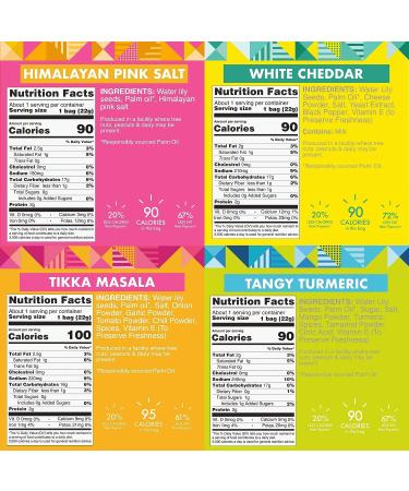 Taali Variety Pack Water Lily Pops (10-Pack) - 4 Flavors, Himalayan Pink Salt! | Protein-Rich Roasted Snack, Non-GMO | 0.8 oz Bags 4-Flavor Variety, 10-Pack - Buy Online on SooperMarket.com