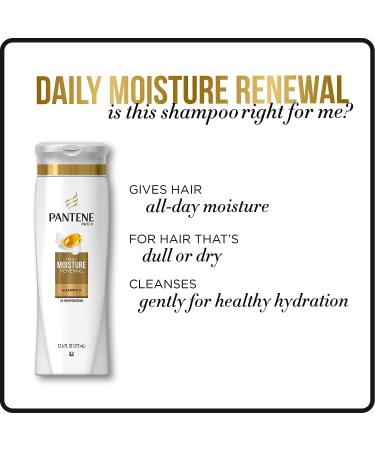 Pantene Pro-V Daily Moisture Renewal Shampoo 20.1 fl oz - Hydrating Hair Wash - Buy Online on SooperMarket.com