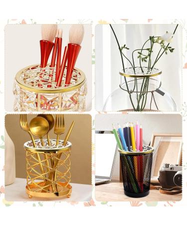 Lahoni Metal Flower Frog Lid 4.7 Inch Gold Floral Arranger Insert for Plant Fixation - Buy Online on SooperMarket.com