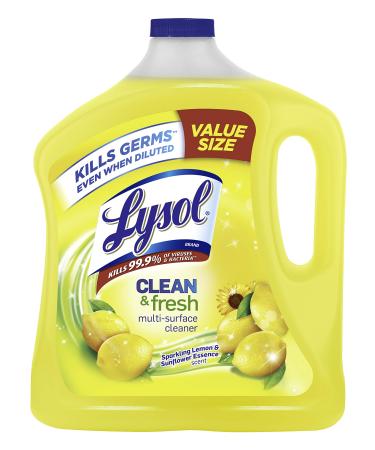Lysol Clean Fresh MultiSurface Cleaner Sunflower (Pack of 1) Lemon 90 Fl Oz