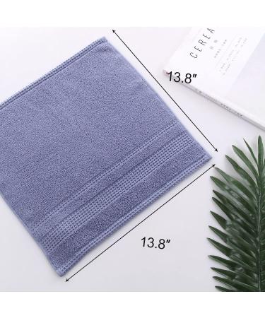 JEFFSUN Colorful Cotton Washcloths 6-Pack | Ultra Soft & Absorbent 13x13 Inch Bathroom Face Cloths - Buy Online on SooperMarket.com