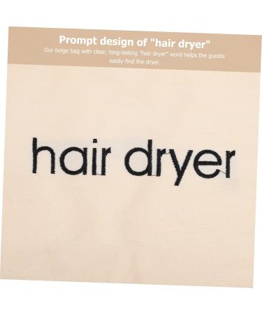 HAPINARY 2pcs Hair Dryer Storage Bag Toiletry Travel Hairdryers for Women Hair Dryer Drawstring Fabric Beige - Buy Online on SooperMarket.com