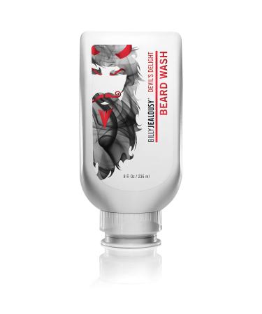 Billy Jealousy Devils Delight Beard Wash Hydrating Mens Beard Shampoo, 8 Fl Oz