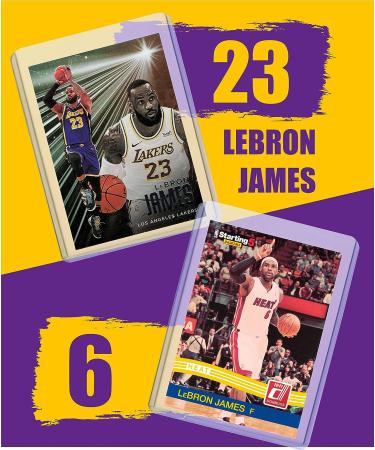 Lebron James Basketball Cards Bundle - Lakers, Cavaliers, Heat - MVP #23 Trading Cards (4-pack) - Buy Online on SooperMarket.com