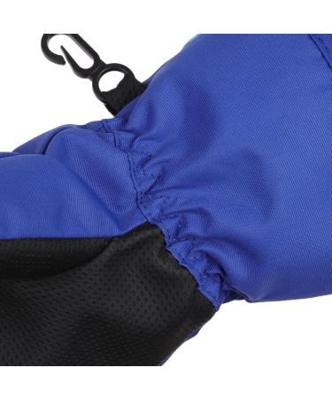 FAYHIJUN Waterproof Kids Mittens - Thermal Fleece Lined PU Palm Gloves for Boys Girls Age 7-9 - Ideal for Skiing, Snowboarding, Cycling - Blue - Buy Online on SooperMarket.com