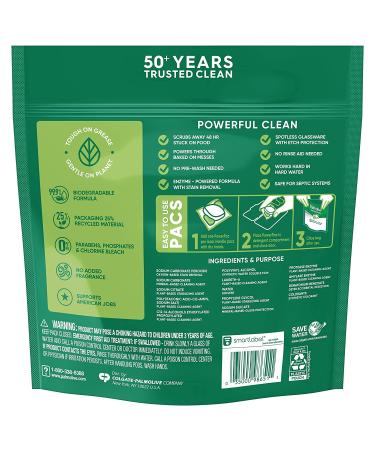 Palmolive PowerPacs Dishwasher Detergent Pods - Fragrance-Free 36 Count Pack - Buy Online on SooperMarket.com