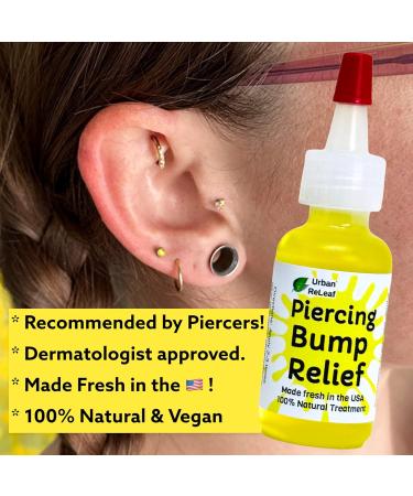 Urban ReLeaf Piercing Bump Relief Set | Keloid Treatment & Sea Salt Solution - Made Fresh in USA - Buy Online on SooperMarket.com