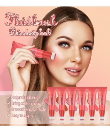 Lovelycat Pink Powder Powder Blusher Liquid Beauty Stick Shiny Velvet Texture Easy to Mix Soft Powder Powder Blusher Makeup Lasting Soft Natural Dew Durable (05# One Size) 05# 1 g (Pack of 1) - Buy Online on SooperMarket.com