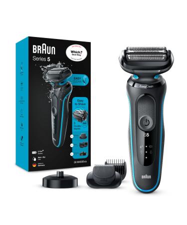Braun Series 5 Electric Shaver With Beard Trimmer Charging Stand Wet & Dry 100% Waterproof Easy Clean System 2 Pin Bathroom Plug 50-M4500cs Mint Razor Rated Which Best Buy S5 50-M4500