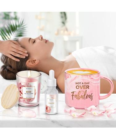 Birthday Gifts for Women Best Relaxing Spa Gifts Baskets Box for Her Wife Mom Best Friend Mother Grandma Bday Bath and Body Kit Sets Self Care Present Beauty Products Package Rose Scent - Buy Online on SooperMarket.com