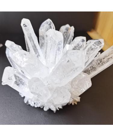 Crystal Healing Meditation Decoration Natural Clear Quartz Crystal Cluster Minerals for Meditation Positive Healing Chakra Reiki Stone Home Furnishing Decoration Home Decoration (Size : 400-500g) - Buy Online on SooperMarket.com