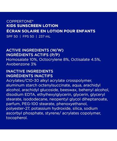 Coppertone Kids Sunscreen Lotion Spf 50 Hypoallergenic Sun Protection for Children Water Resistant Face and Body Lotion for Kids 237 ml. SPF 50 - Lotion Sunscreen Lotion 237 ml - Buy Online on SooperMarket.com