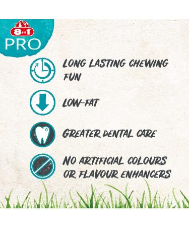 8in1 Pro Dental Twisted Sticks - healthy chew sticks for dogs for dental care 35 pieces (pack of 1) Dental 190 g (Pack of 1) - Buy Online on SooperMarket.com