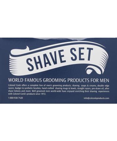 Buy Colonel Conk Model 221 Mug with Mixed Badger Brush and Soap - Premium Shaving Kit for International Shipping - Buy Online on SooperMarket.com