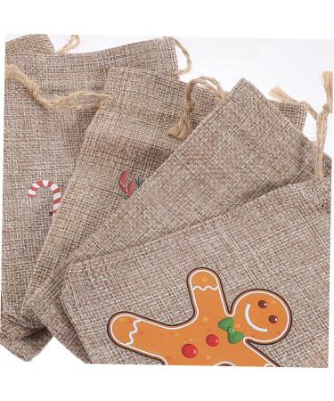 ORFOFE 1 Set Christmas Bags Holiday Bags Christmas Candy Bag Burlap Bag Pouch Snack Bag - Buy Online on SooperMarket.com