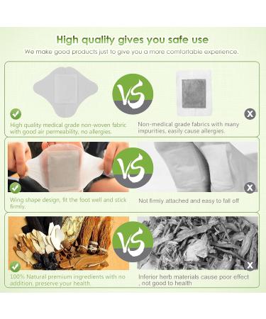 Detox Foot Pads | Bamboo Vinegar Deep Cleansing Patches for Foot Care - 14PCS | Relieve Stress, Improve Sleep, Relaxation - Buy Online on SooperMarket.com